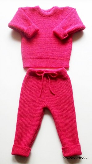 Babies/Children's/Toddler's Knitted Lambswool Sweater and Trousers set