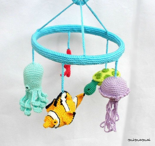Under the sea mobile, Nautical nursery