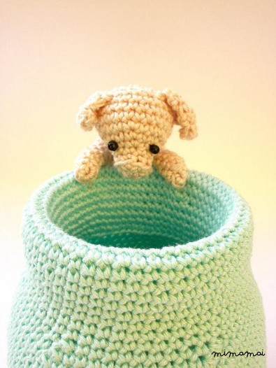 Crochet pen holder - Cute desk accessories - Animals pencil holder - Crochet office decor