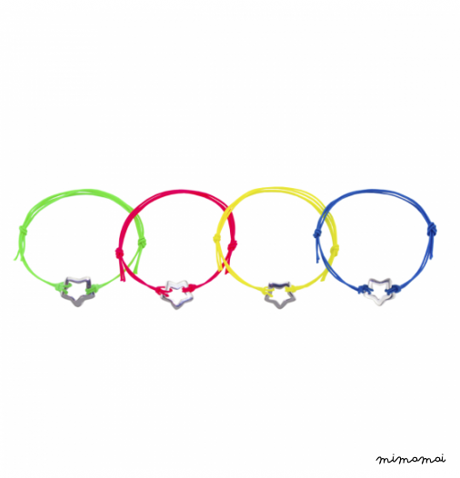 Neon star bracelet