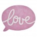 Tapis bébé fille rose Love