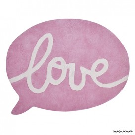 Tapis b&eacute;b&eacute; fille rose Love