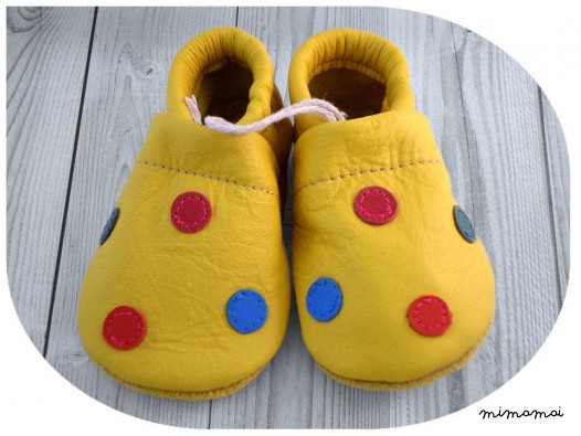 A mano morbida pelle suola scarpe, Pantofole - Scarpe bambino colorato