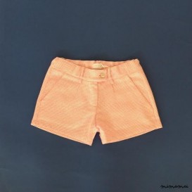 Pantaloncino quadretto chanel color salmone