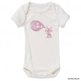Shortsleeve Bodysuit HELLO WORLD GIRLS