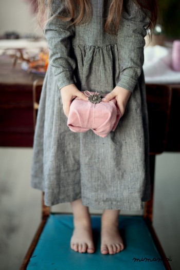 B & W SMOCK DRESS