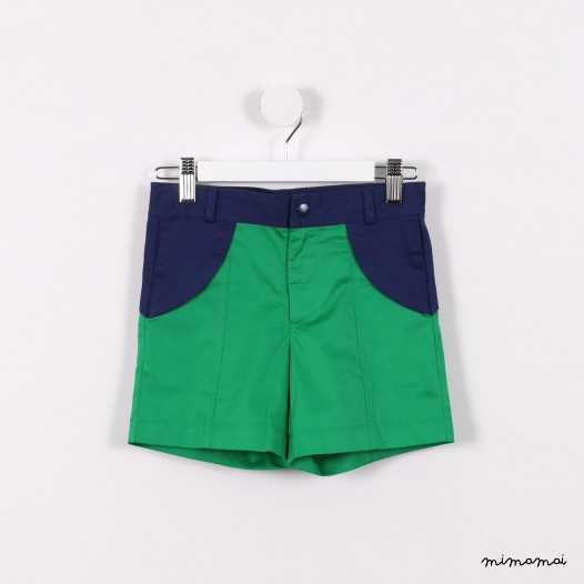 Flappy Shorts green and blue