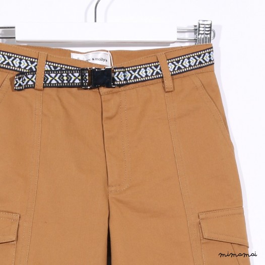 Cargo Shorts with Belt khaki