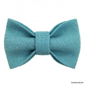 Child pastel blue bow tie, wool crepe