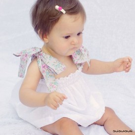 Infants Set of Summer Dresses Panties ,Baby Girl Top & Panties Set ,White baby set