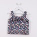 Frill Top blue and maroon
