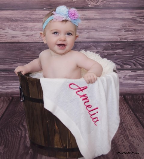 Personalised Bamboo Heart Blanket
