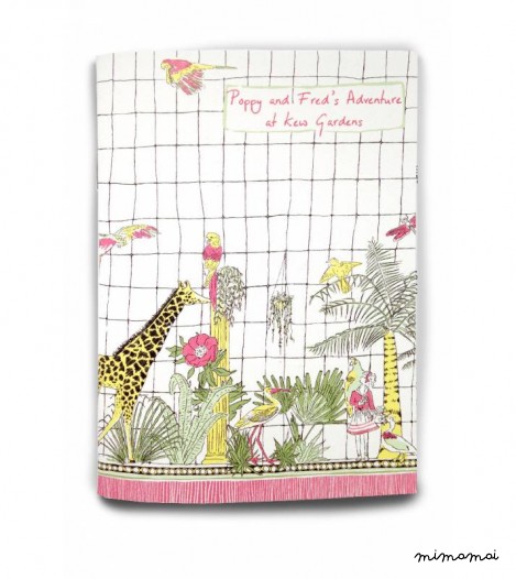 Girls Georgina Dress in Pink Budgies