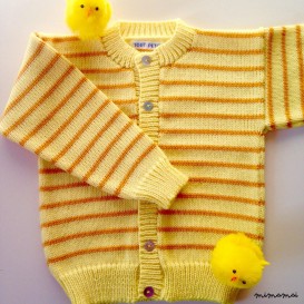 Baby Knit lemon Cardigan