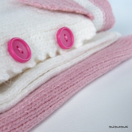 Serena Tunic &ndash; Bubble gum / white