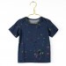 Carla t-shirt in dark blue with the paint splatter print