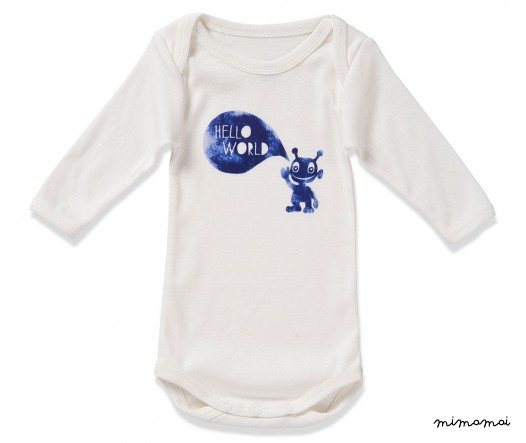 Longsleeve Bodysuit HELLO WORLD BOYS