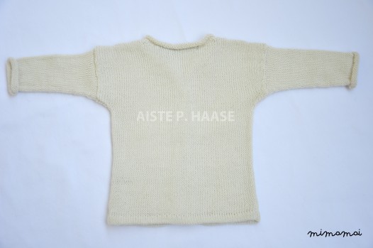 Baby jacket from baby alpaca wool
