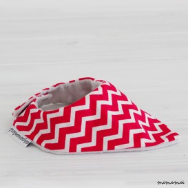 Babero- bandolera zig zag fucsia