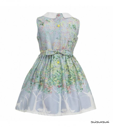 Girls Penny Dress in Blue Orchard