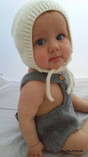 Baby bonnet, baby hat, baby cap, Knitted baby bonnet