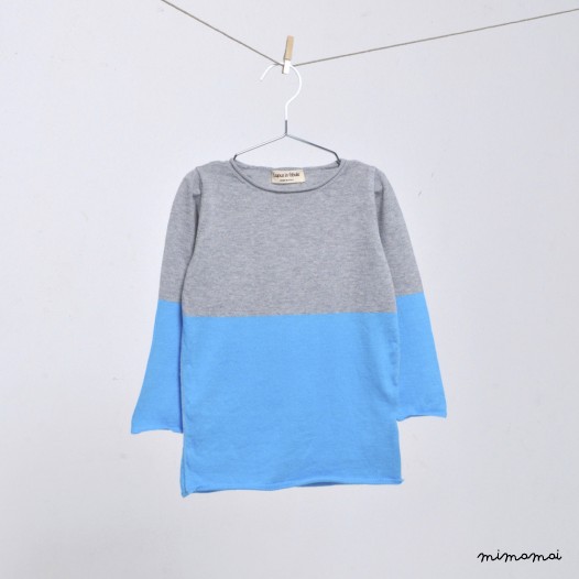 Pull "Caffelatte" Nebbia / Celeste