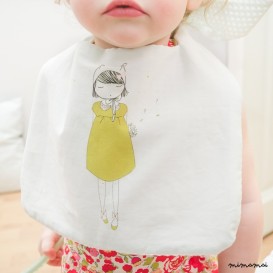 Bavoir Coquette illustration My Lovely Thing pour Melle &agrave; Pau &hearts;