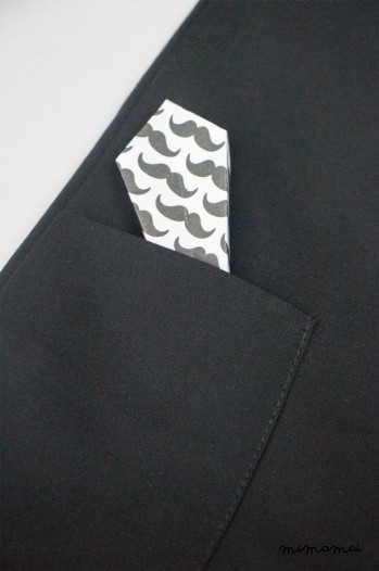Black woolen zebra jabot dress