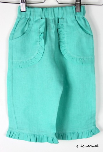 Fleurs linen trousers