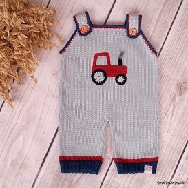 Trattore di bambino pagliaccetto tuta vettore pantaloni