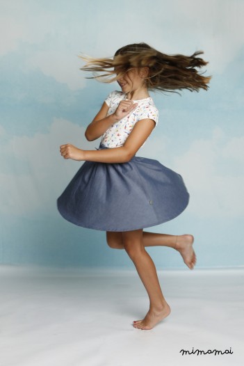 Clare Skirt Indigo