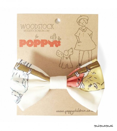 Bow Clip in Budgie Cream