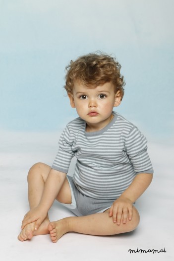 Dottie Top Teal Stripe