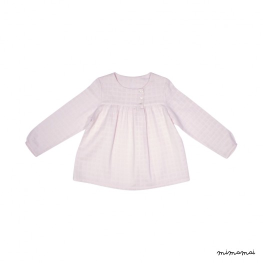 Blouse en lange rose Apolline