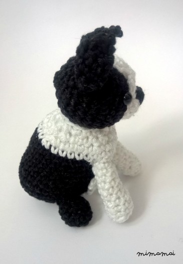 Crochet Boston Terrier, Boston Terrier stuffed animal