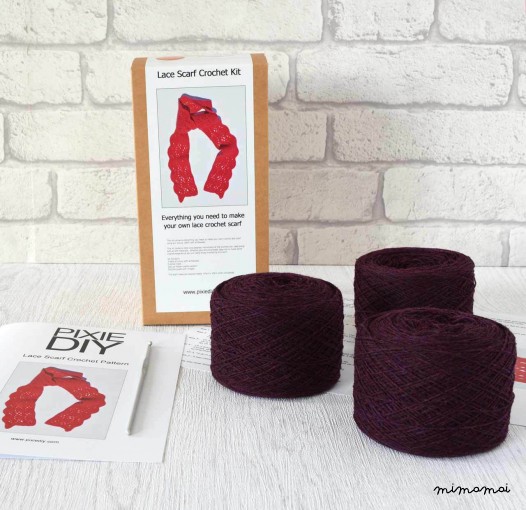 OVERSIZE LACE CROCHET SCARF KIT