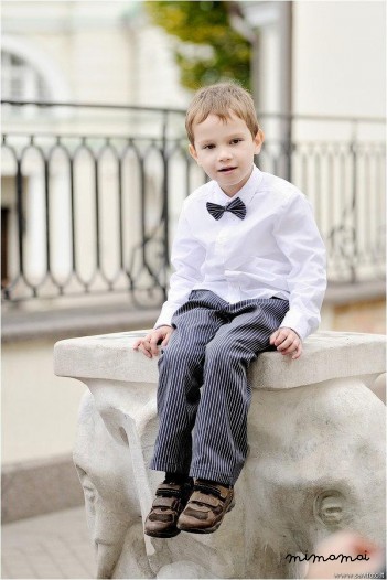 Natural trousers ring bearer occasional outfit