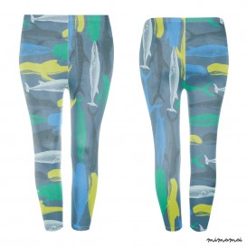 Camo whales leggings