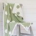 Green Spotty Reversible Cotton Baby Blanket
