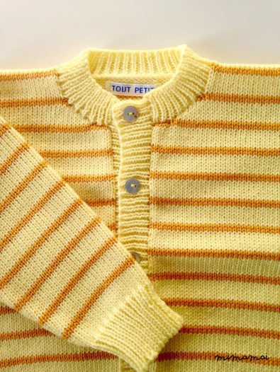 Baby Knit lemon Cardigan
