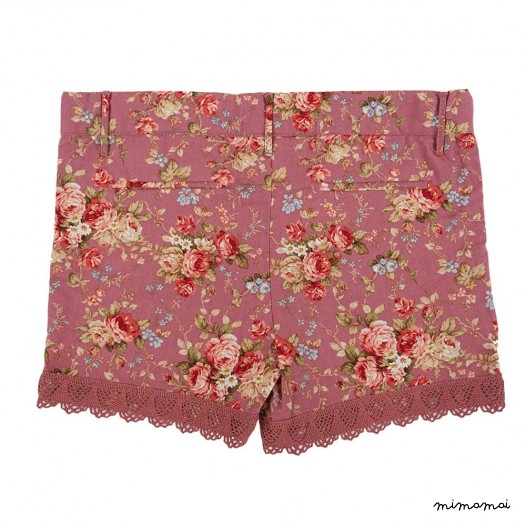 Short girl, Pants, Short Floral Print, Short classic trend,Girl shorts