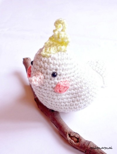 Cockatiel, crochet animal