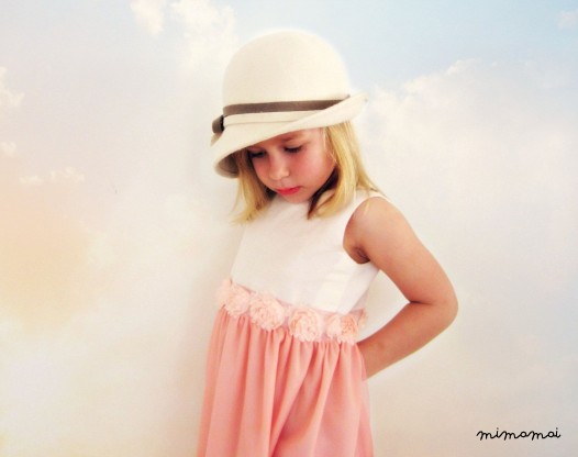 Peach Party Dress