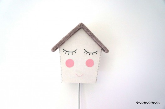 White Happy House LED light
