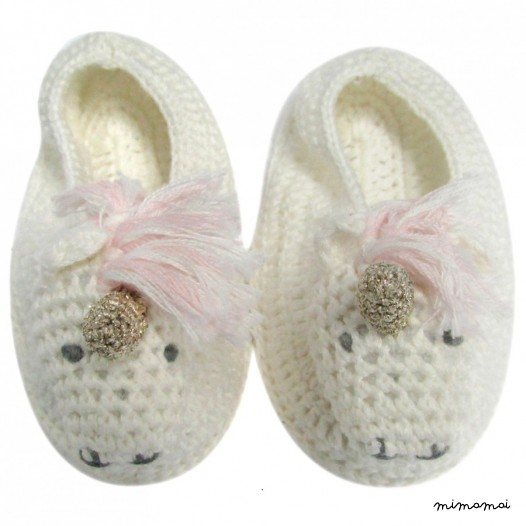 Crochet Unicorn Booties