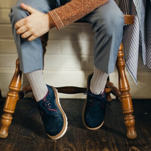 Teddy dressy shoes for boyes in navy and cherry
