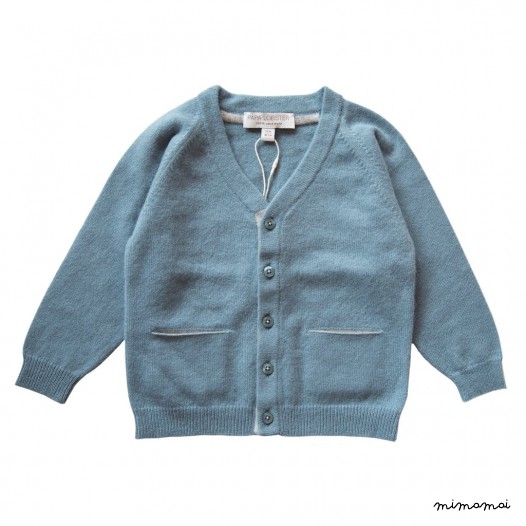 V-Cardigan with Pockets - Summer Blue
