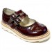 Lou Lou double buckly Mary Janes cherry