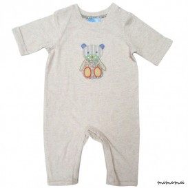 Patchwork Bear Romper