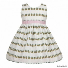 Martha Dress, Pineapple Heaven, Ivory